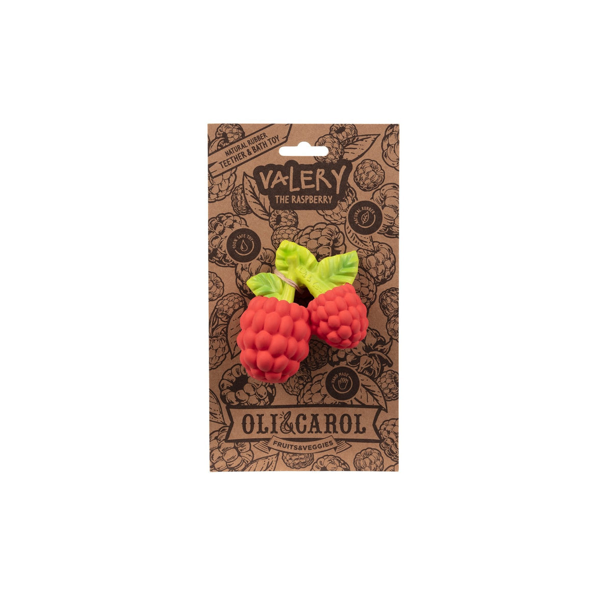 oli & carol - valery the raspberry teether