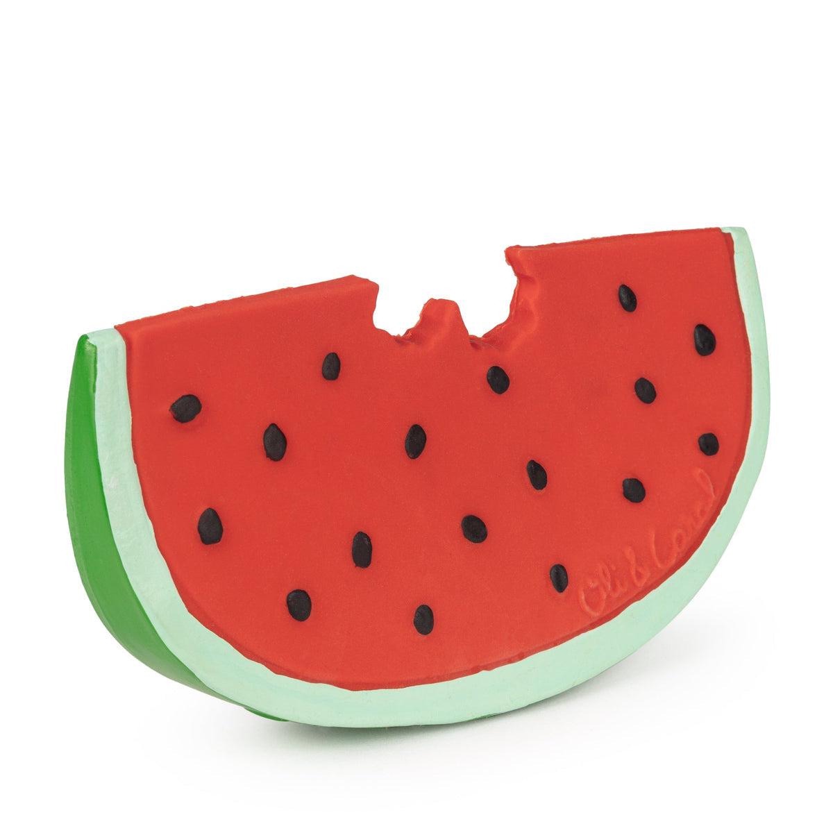 oli & carol - wally the watermelon teether