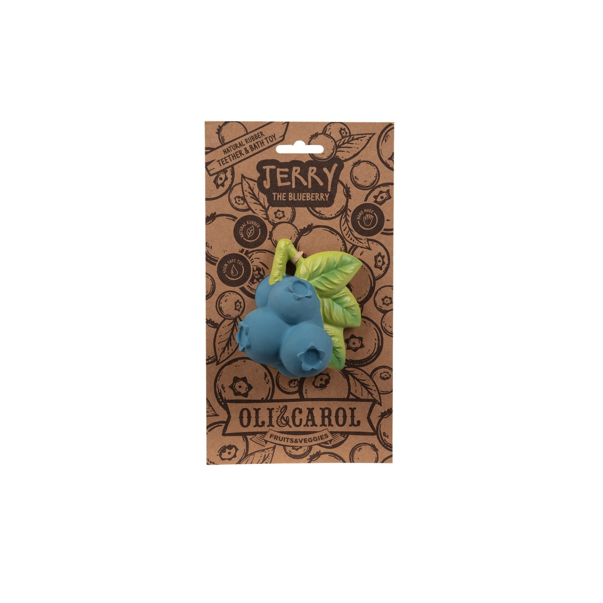 oli & carol - jerry the blueberry teether