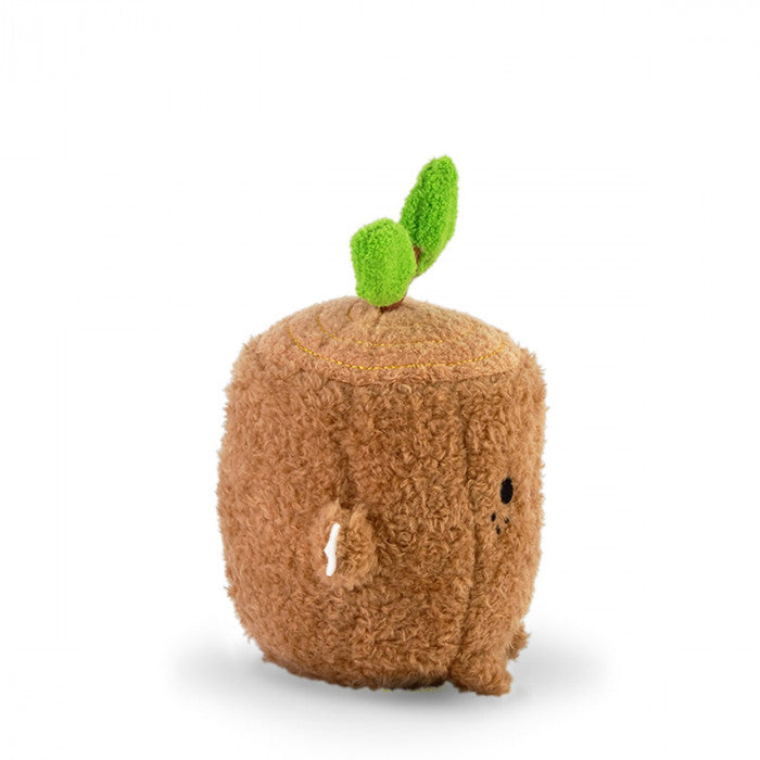 noodoll ricelogi mini plush toy - tree stump