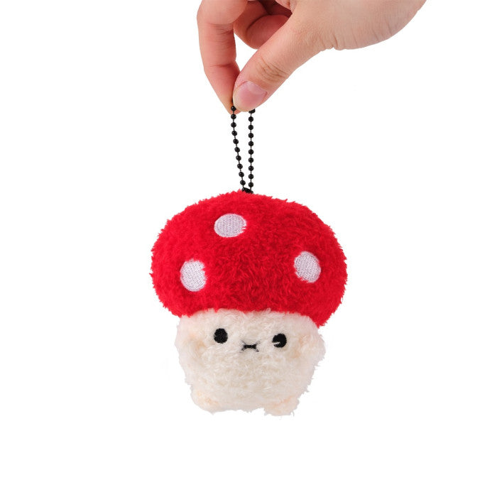 noodoll ricemogu keyring - red & white mushroom