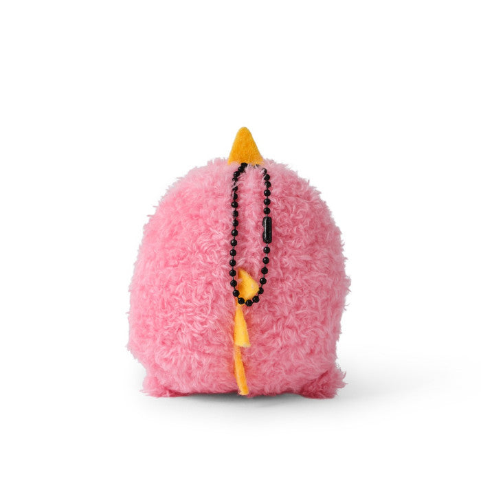 noodoll miss dino keyring - pink dinosaur