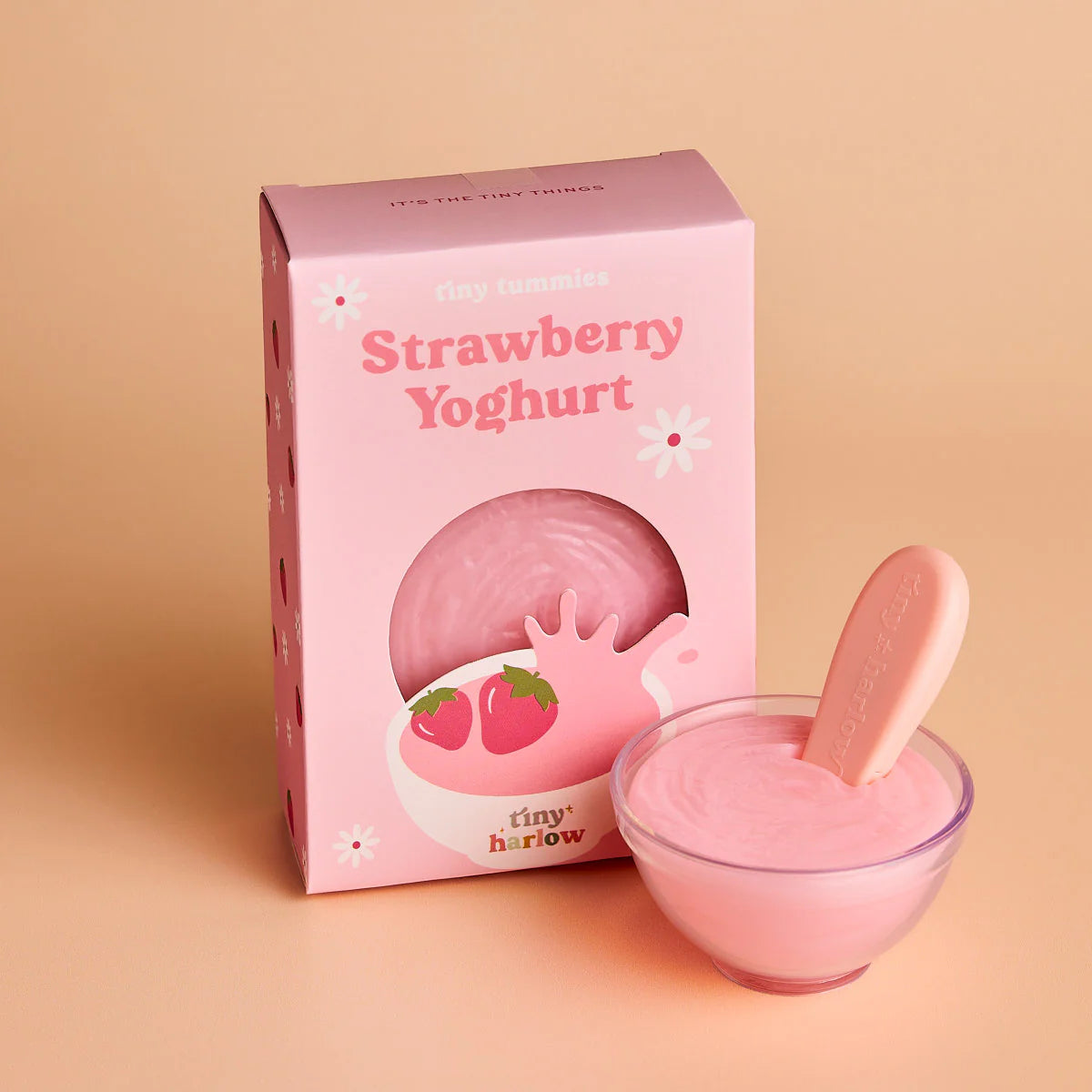 tiny harlow tiny tummies strawberry yoghurt bowl
