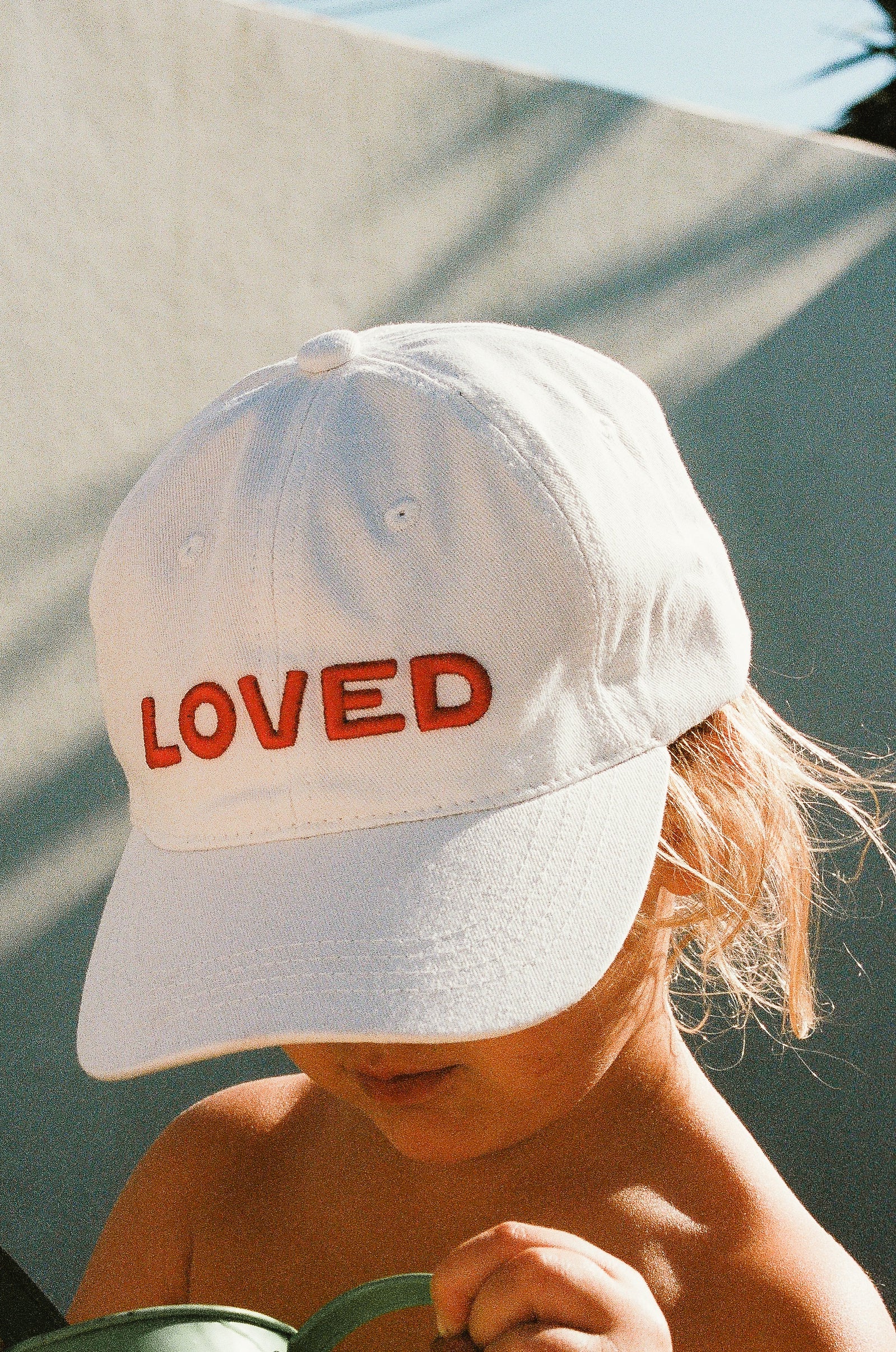 tiny love club loved cap - white