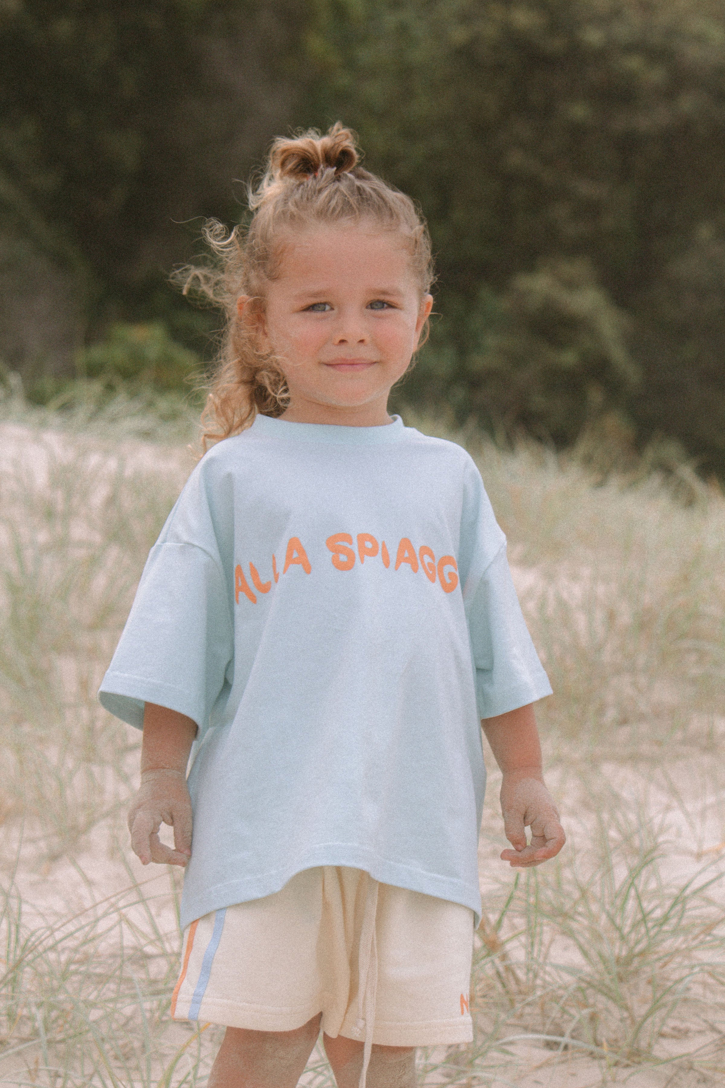 nino the label alla spiaggia t-shirt - sea mist