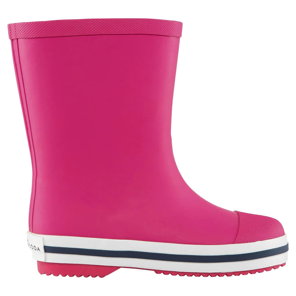 french soda kids natural rubber gumboot - pink