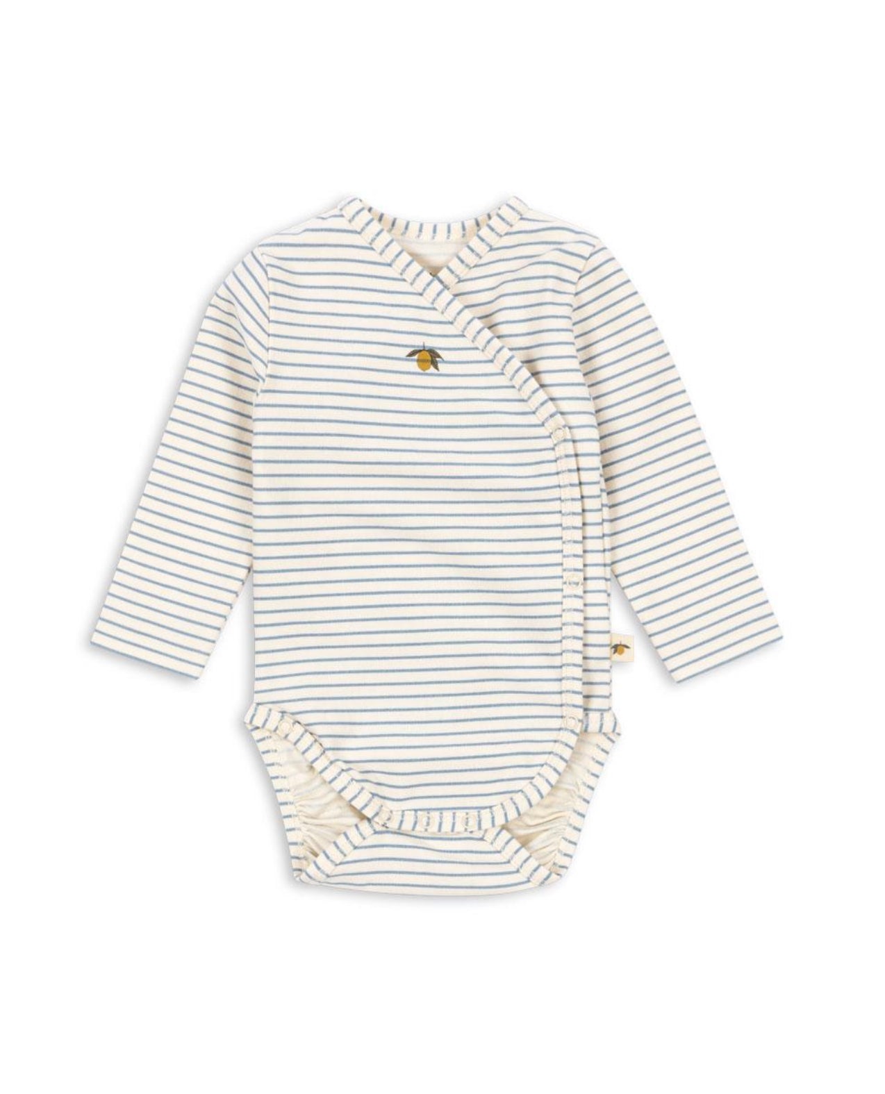 konges slojd basic ls newborn body gots - stripe louie
