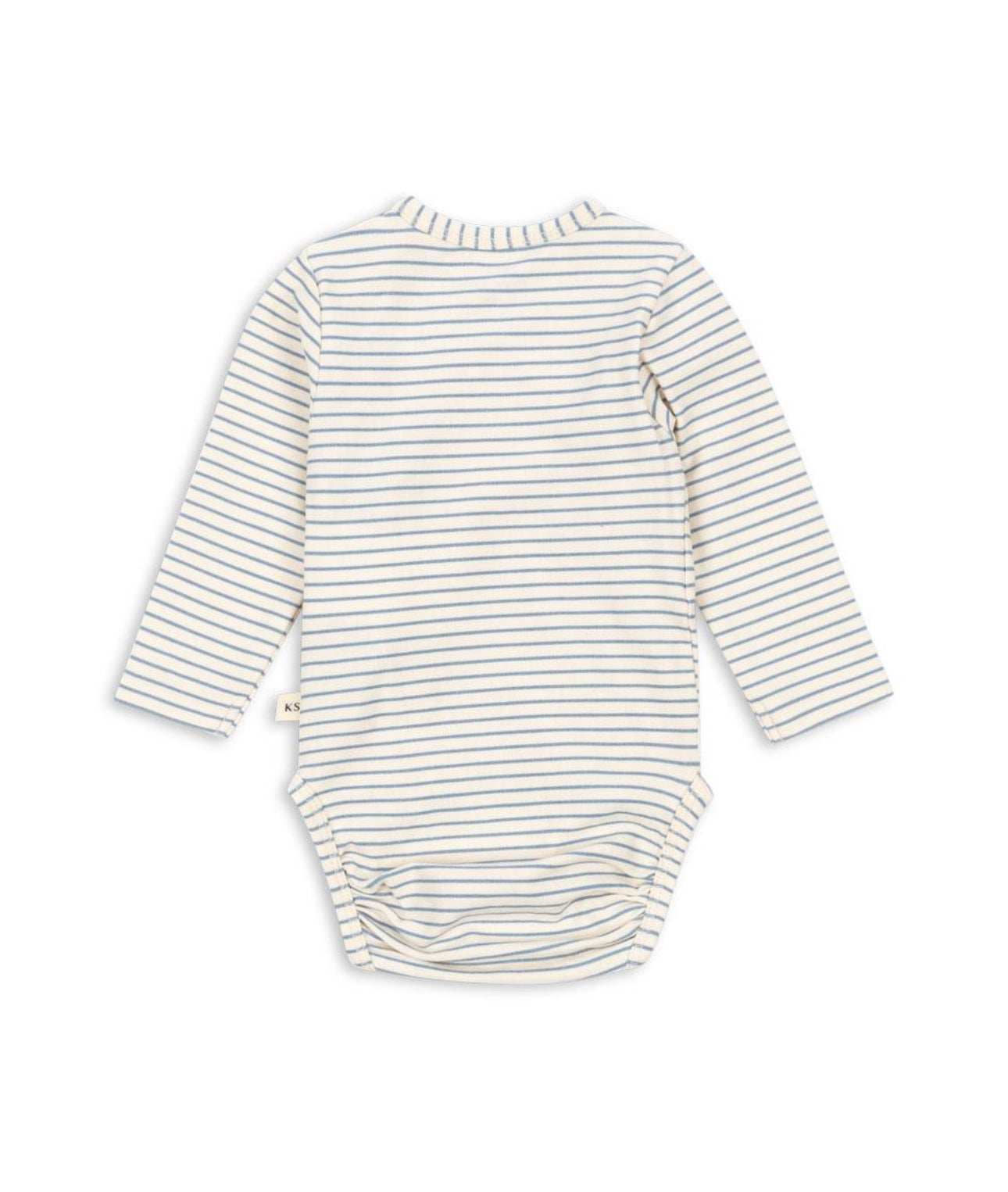 konges slojd basic ls newborn body gots - stripe louie