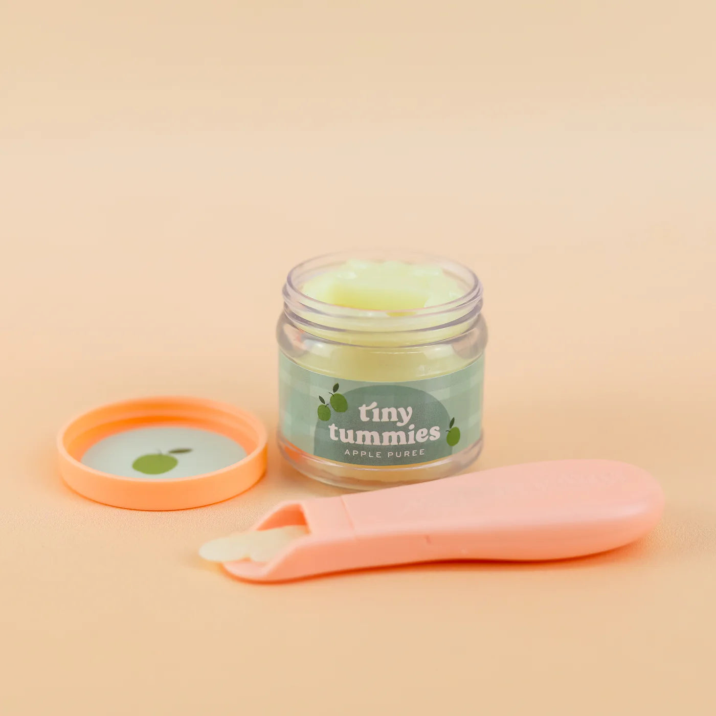 tiny harlow tiny tummies doll food jar - apple puree