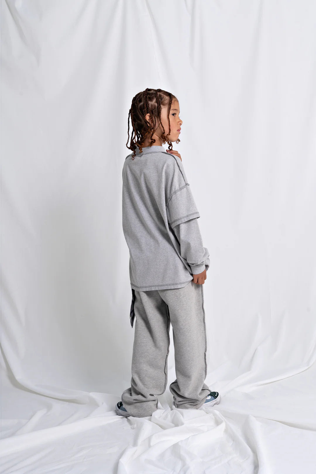 house of basicz the jogger reverzed - grey marble - pre order