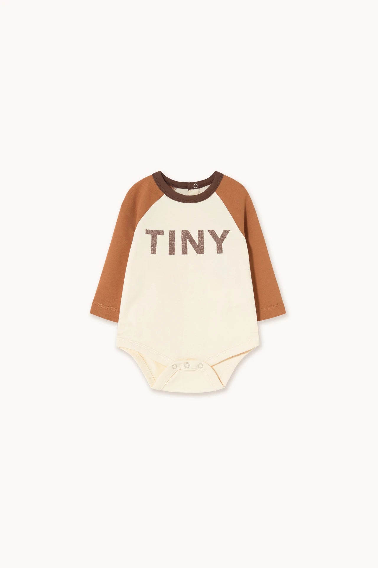 tiny cottons tiny colour block baby body - light cream
