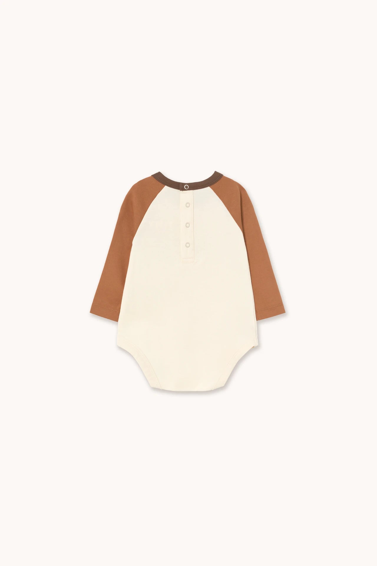 tiny cottons tiny colour block baby body - light cream
