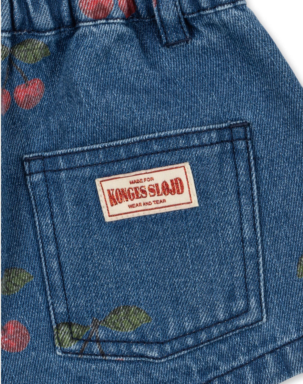 konges slojd magot printed skirt - ma grande cerise denim