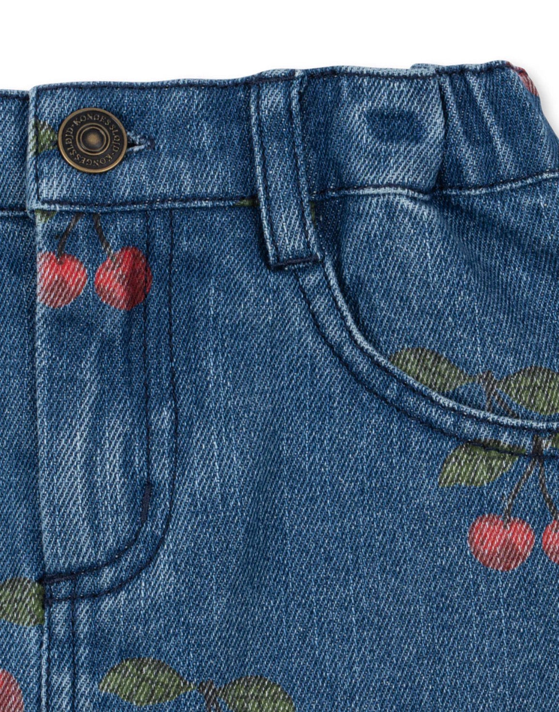 konges slojd magot printed skirt - ma grande cerise denim