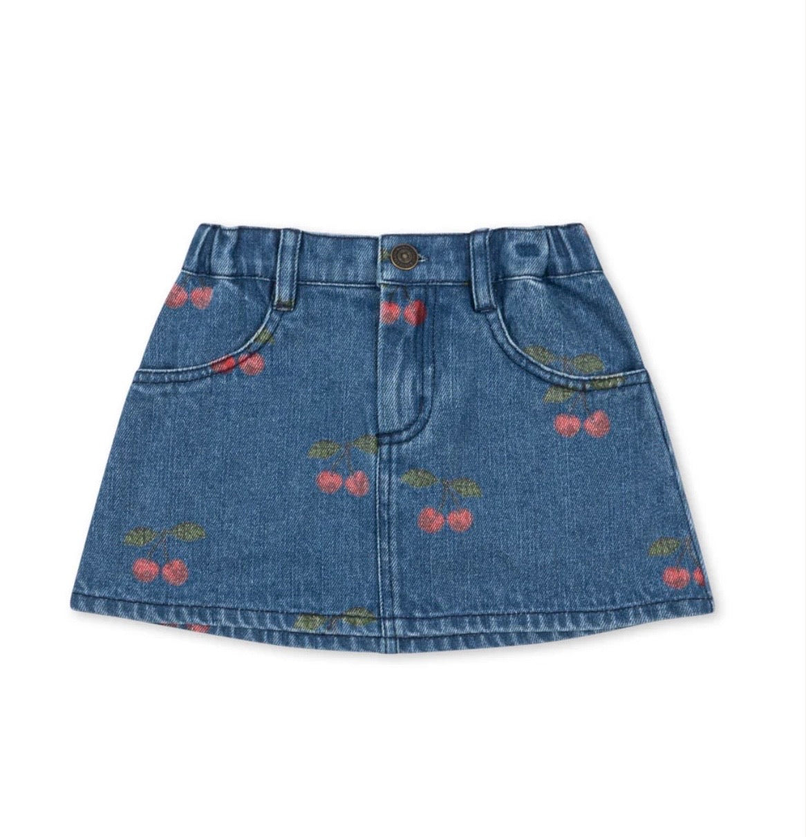 konges slojd magot printed skirt - ma grande cerise denim