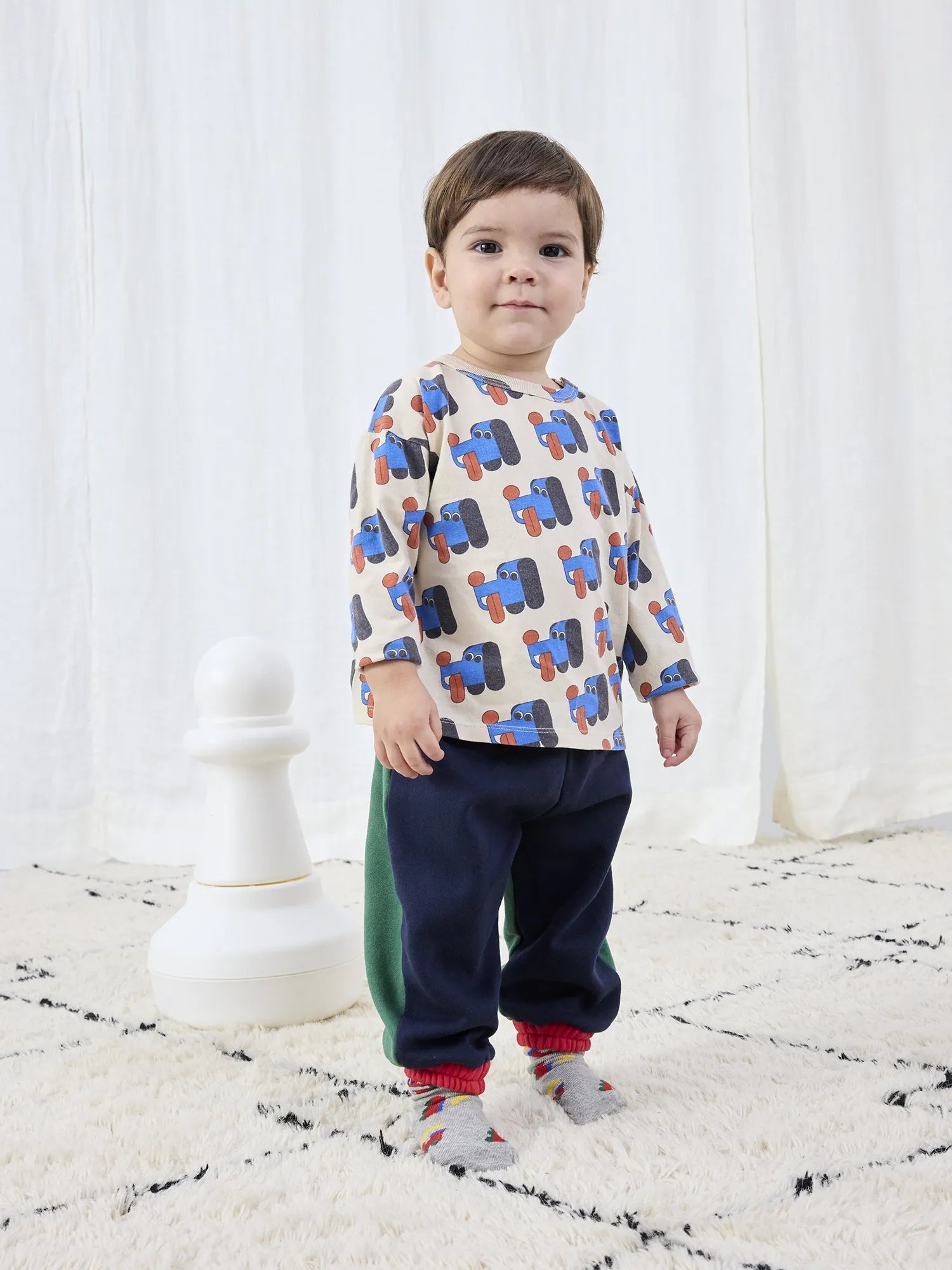 bobo choses baby choo choo all over long socks