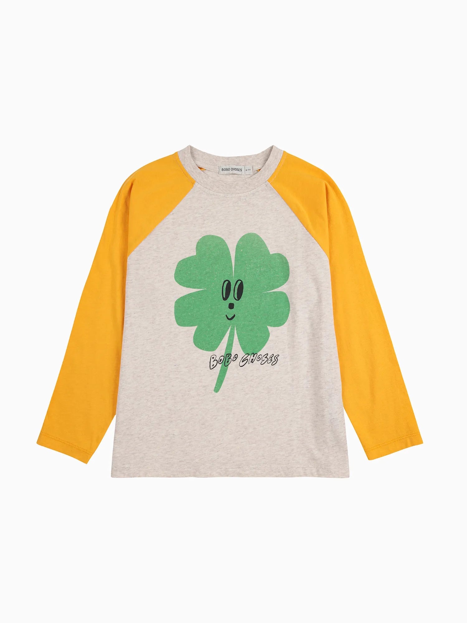 bobo Choses lucky clover ranglan sleeves t-shirt