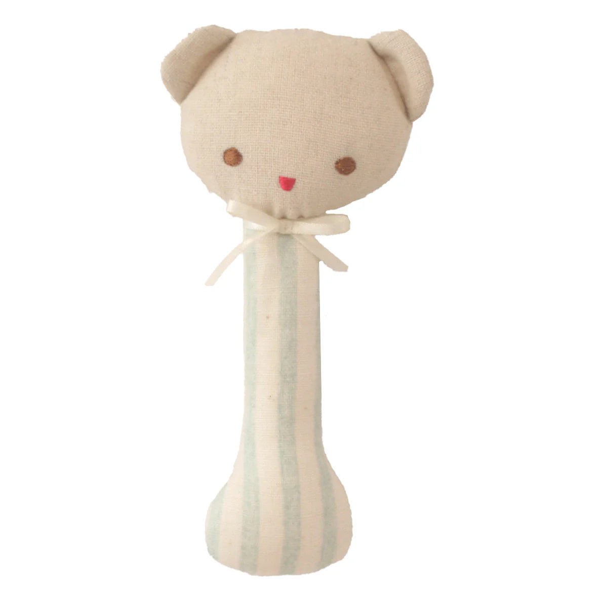 alimrose ted stick rattle - sage stripe