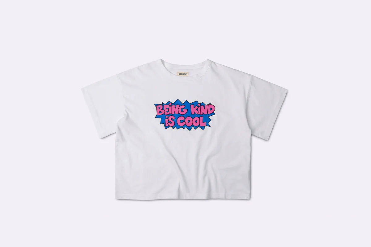 bbobbie being kind is cool tee in white