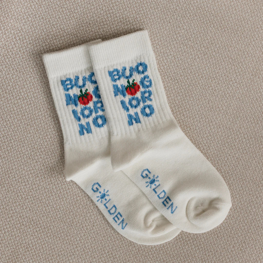 golden children buongiorno socks - vanilla