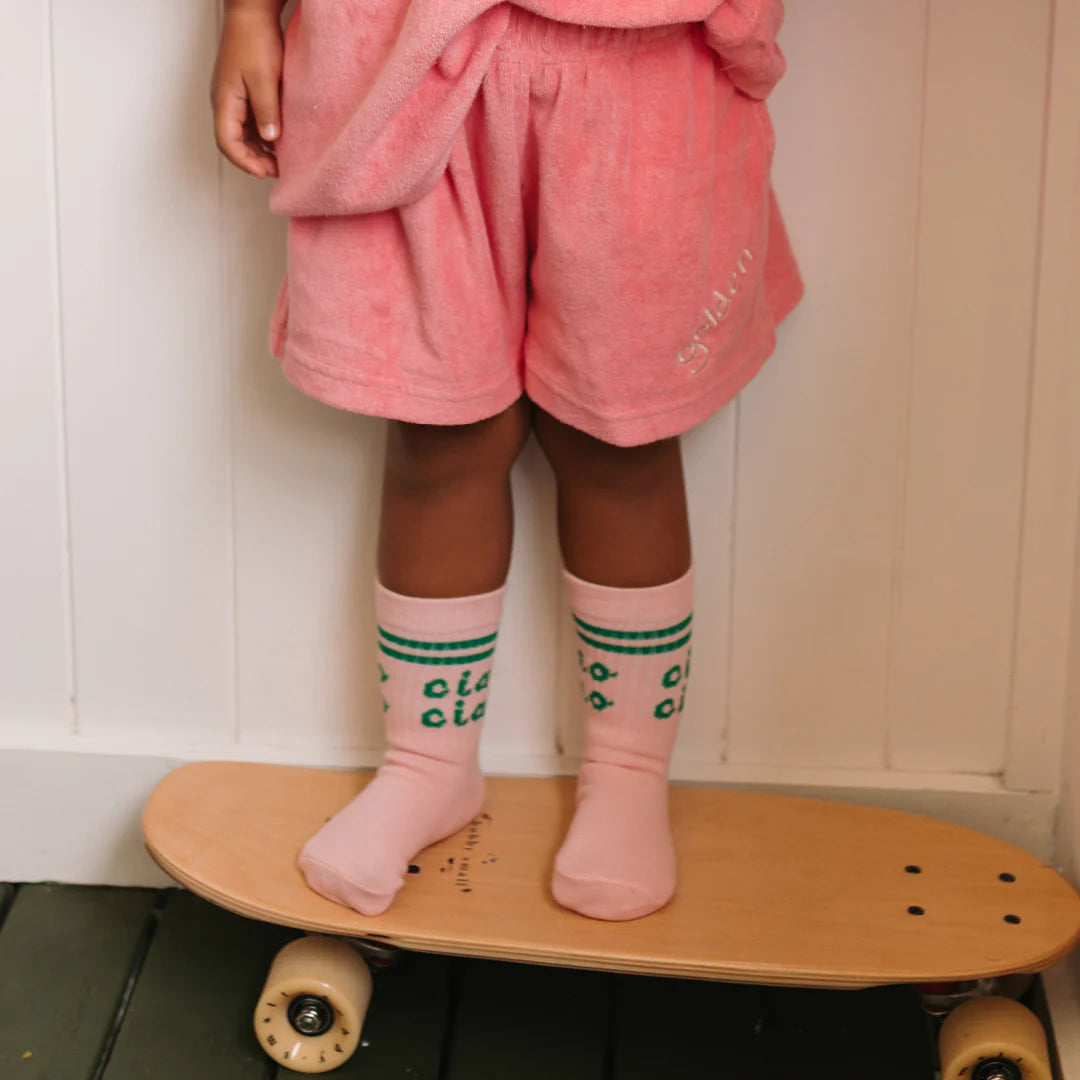 golden children ciao ciao socks - pink parfait