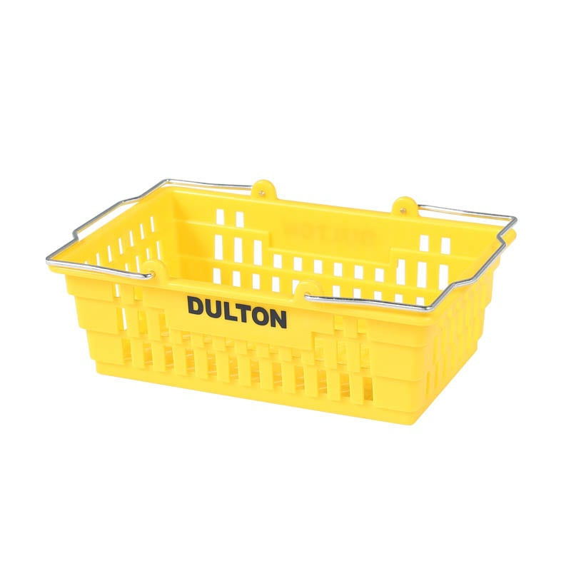 dulton mini shopping basket - yellow