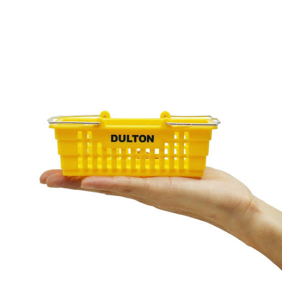 dulton mini shopping basket - yellow