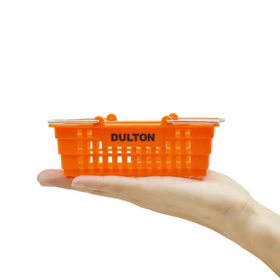 dulton mini shopping basket - orange