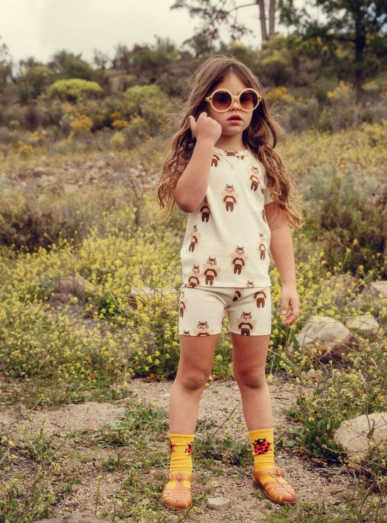 mini rodini bees aop ss tee