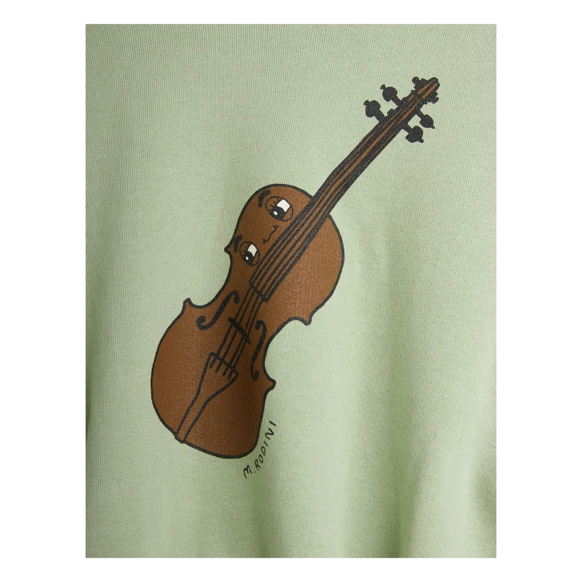 mini rodini violin sp sweater - green