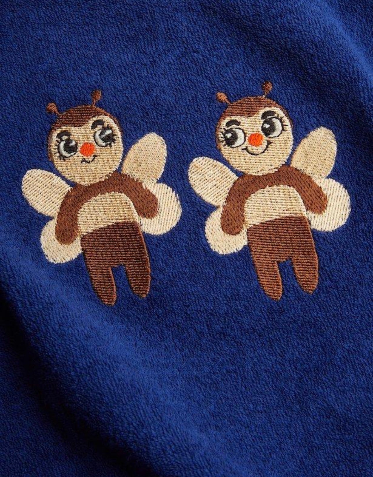 mini rodini bees emb terry baby sweatshirt