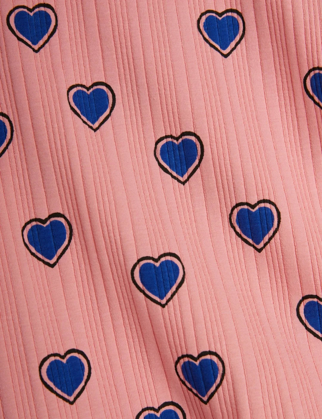 mini rodini outlined hearts aop ss tee
