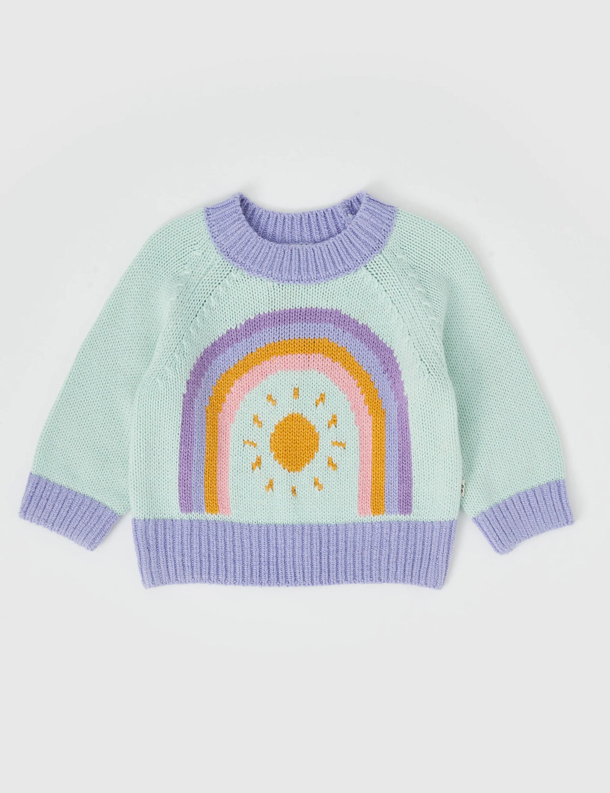 goldie + ace marley rainbow knit jumper