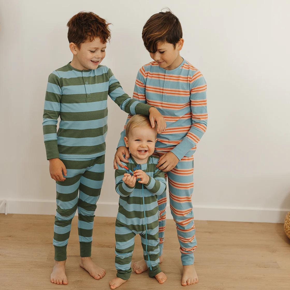 the rest zipsuit - rugby stripe