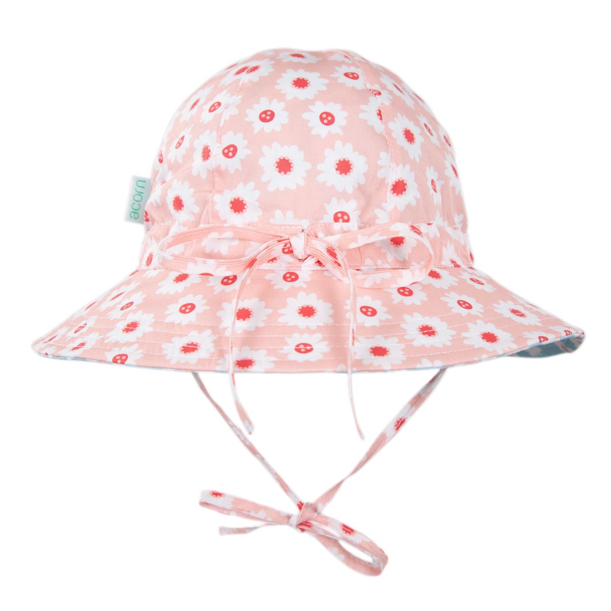 acorn kids camellia wide brim reversible sunhat