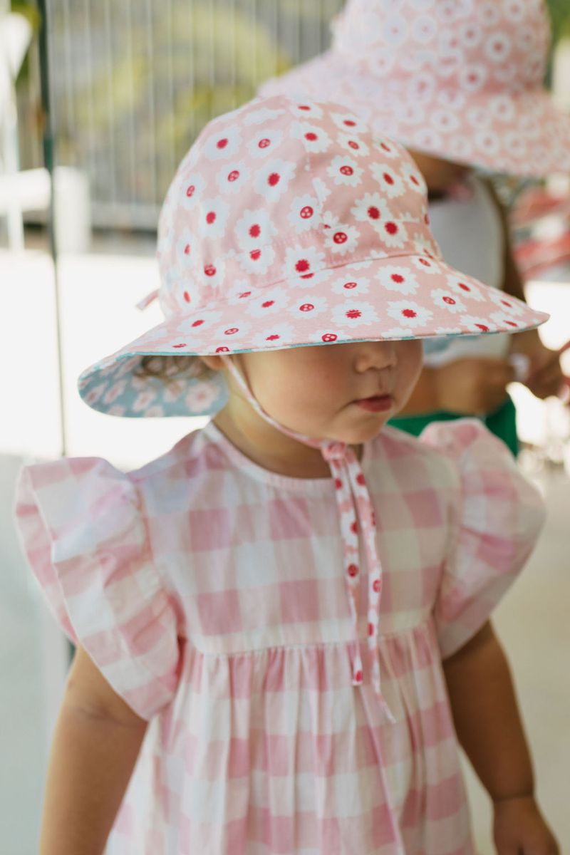 acorn kids camellia wide brim reversible sunhat