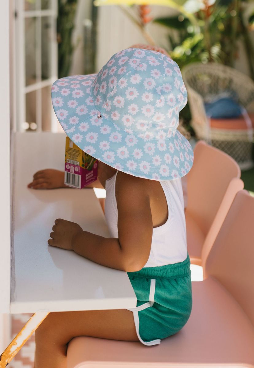 acorn kids camellia wide brim reversible sunhat