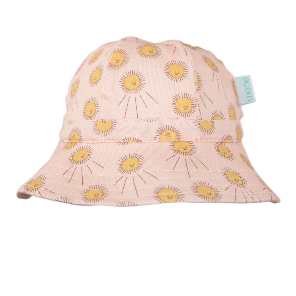 acorn kids sunshine stretch cotton wide brim sunhat