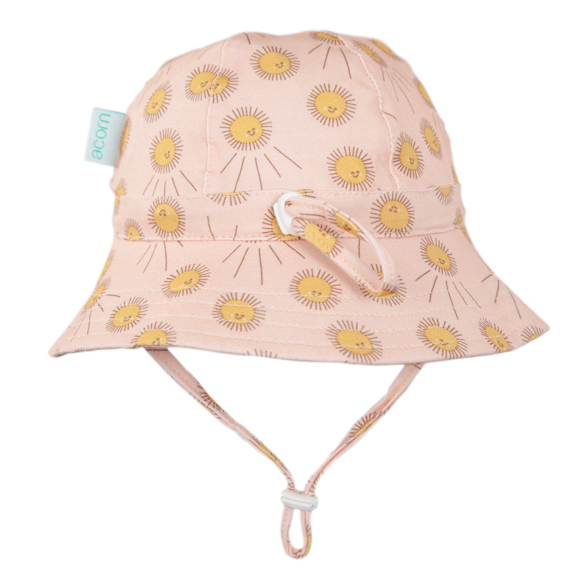 acorn kids sunshine stretch cotton wide brim sunhat