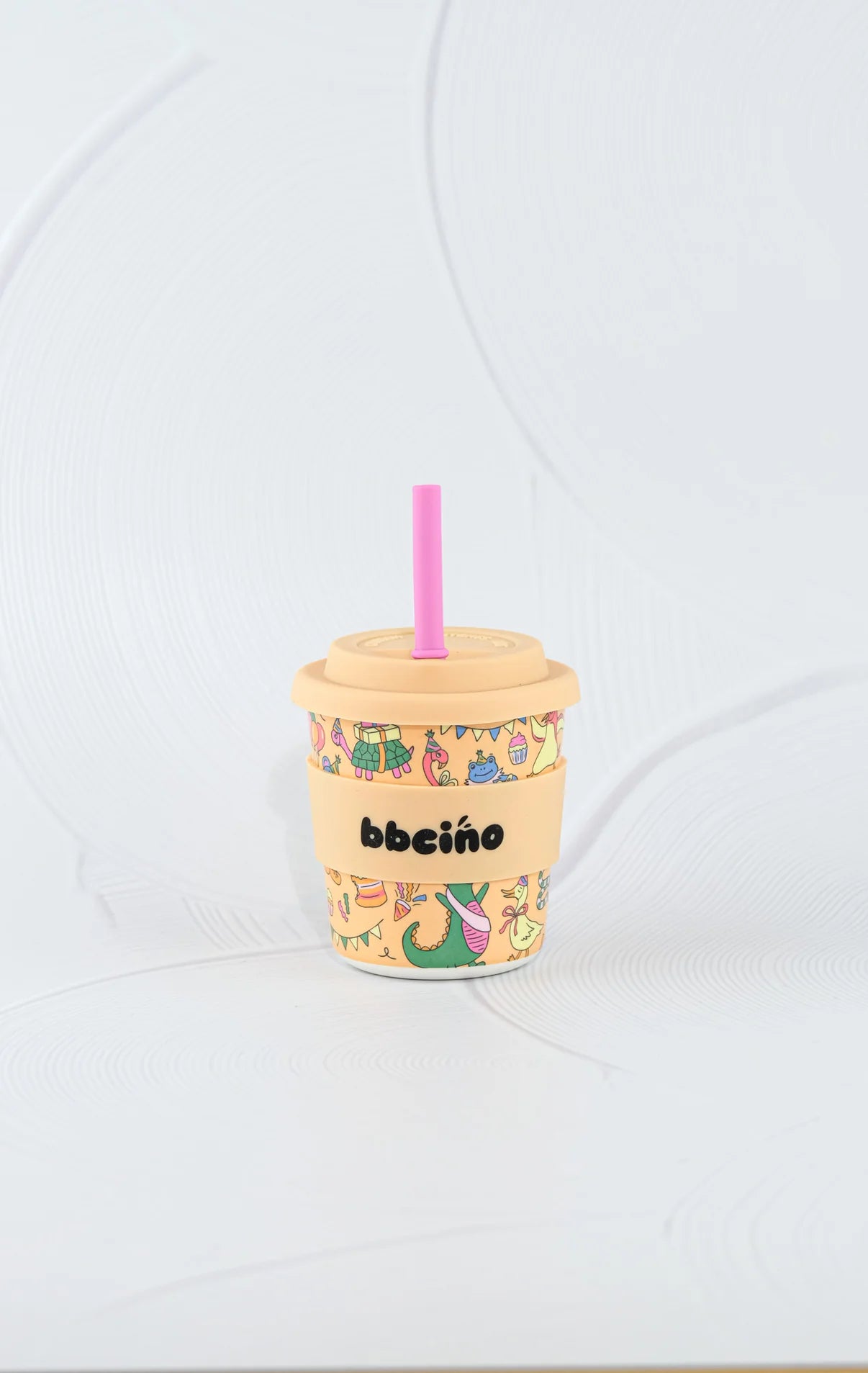 bbcino cup - party animals in orange - 240ml