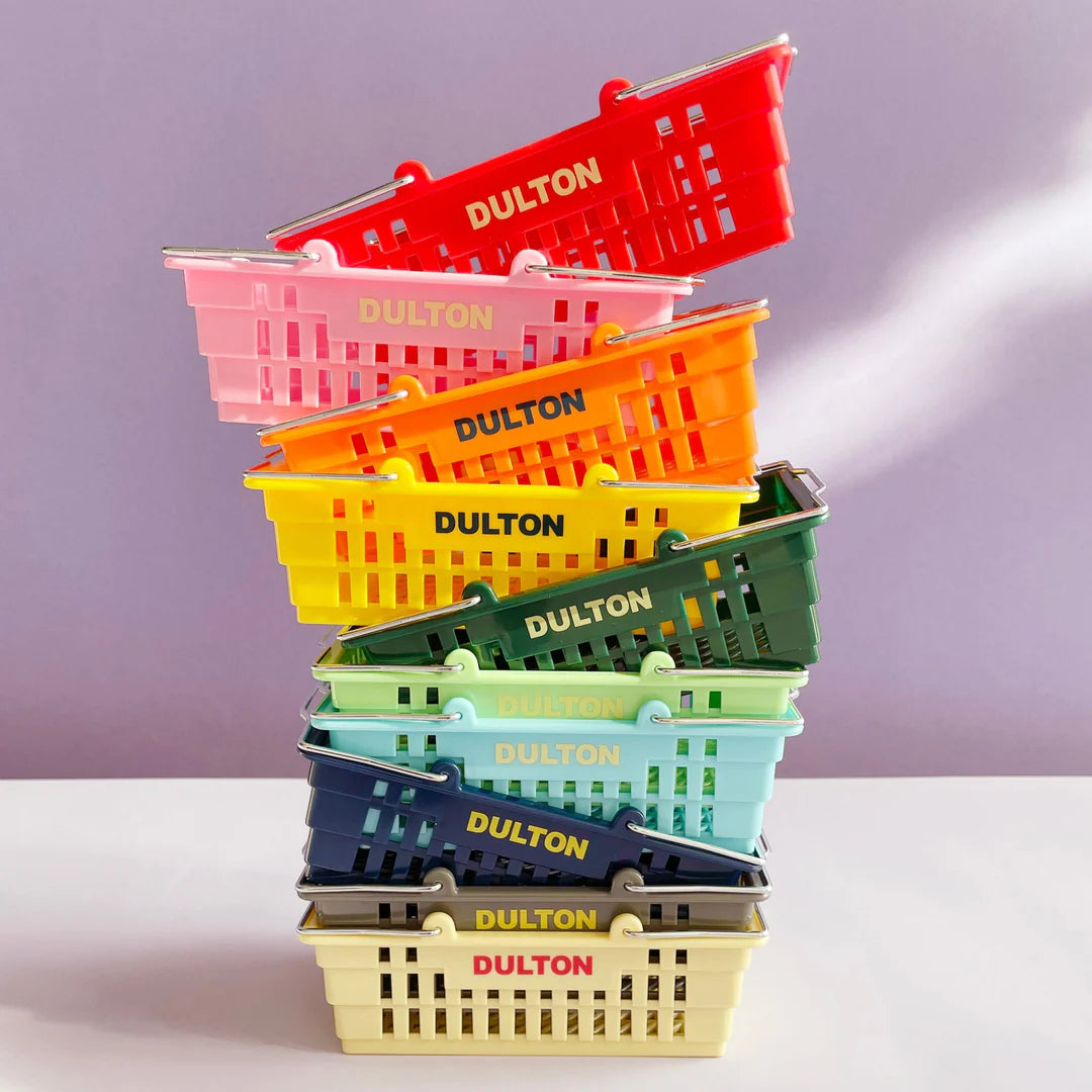 dulton mini shopping basket - pink