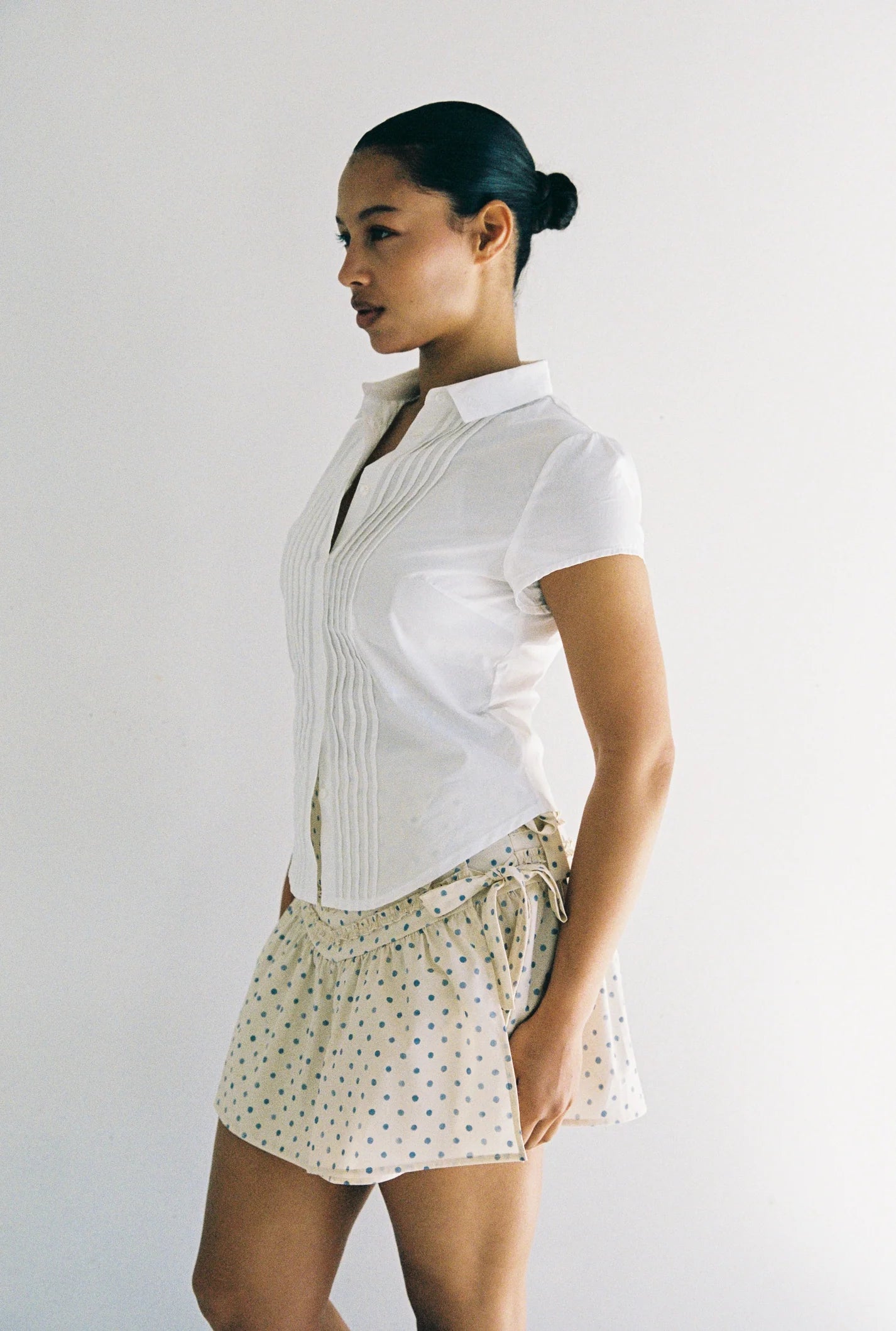 juni lina shirt - white