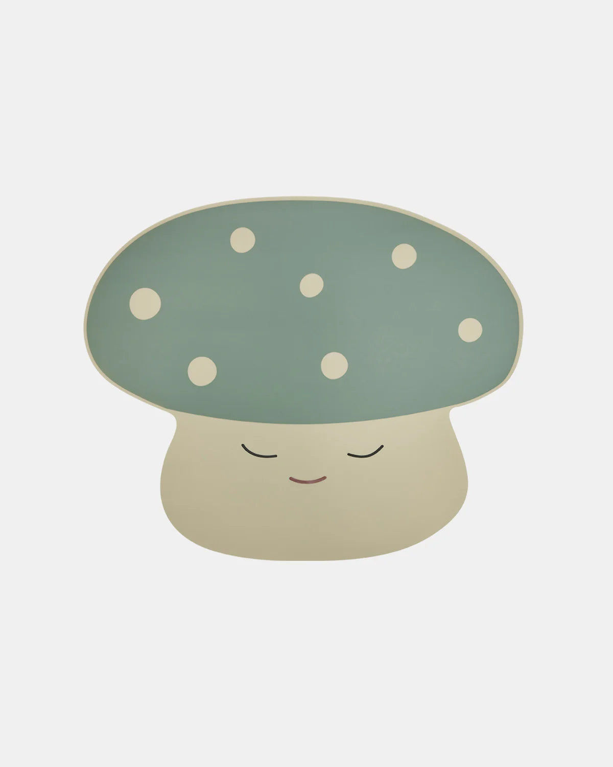 oyoy mushroom placemat - pale green