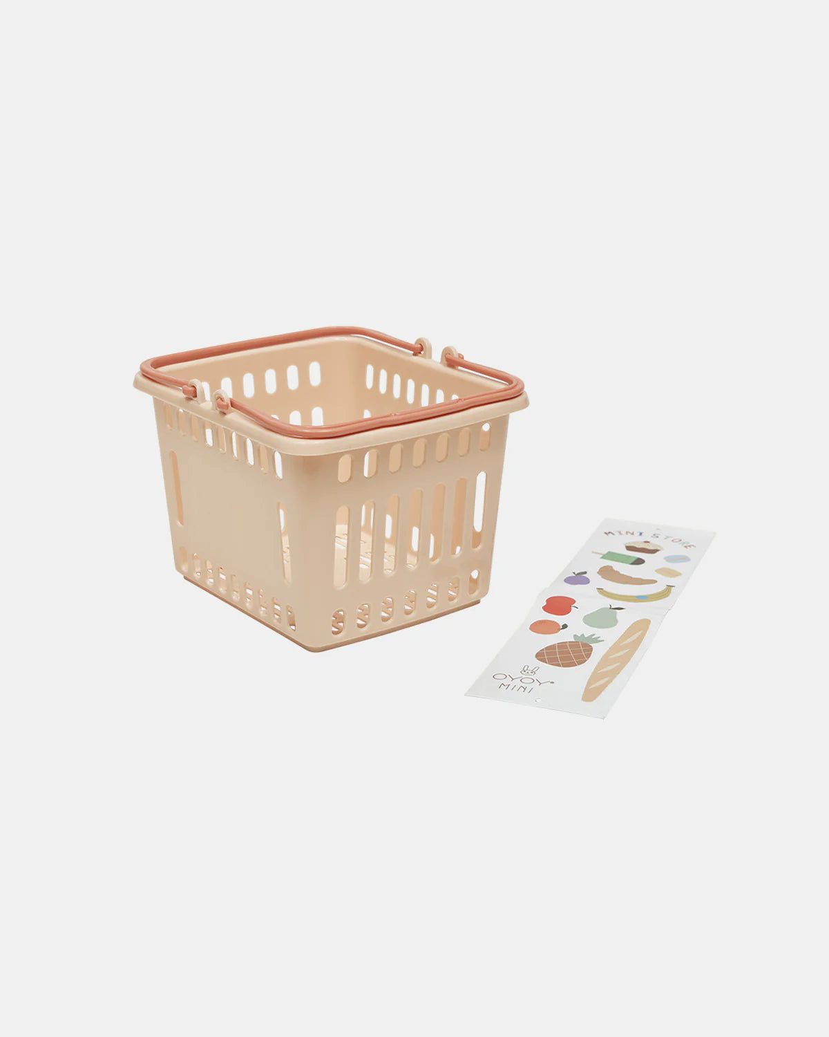 oyoy yummy shopping basket - coral