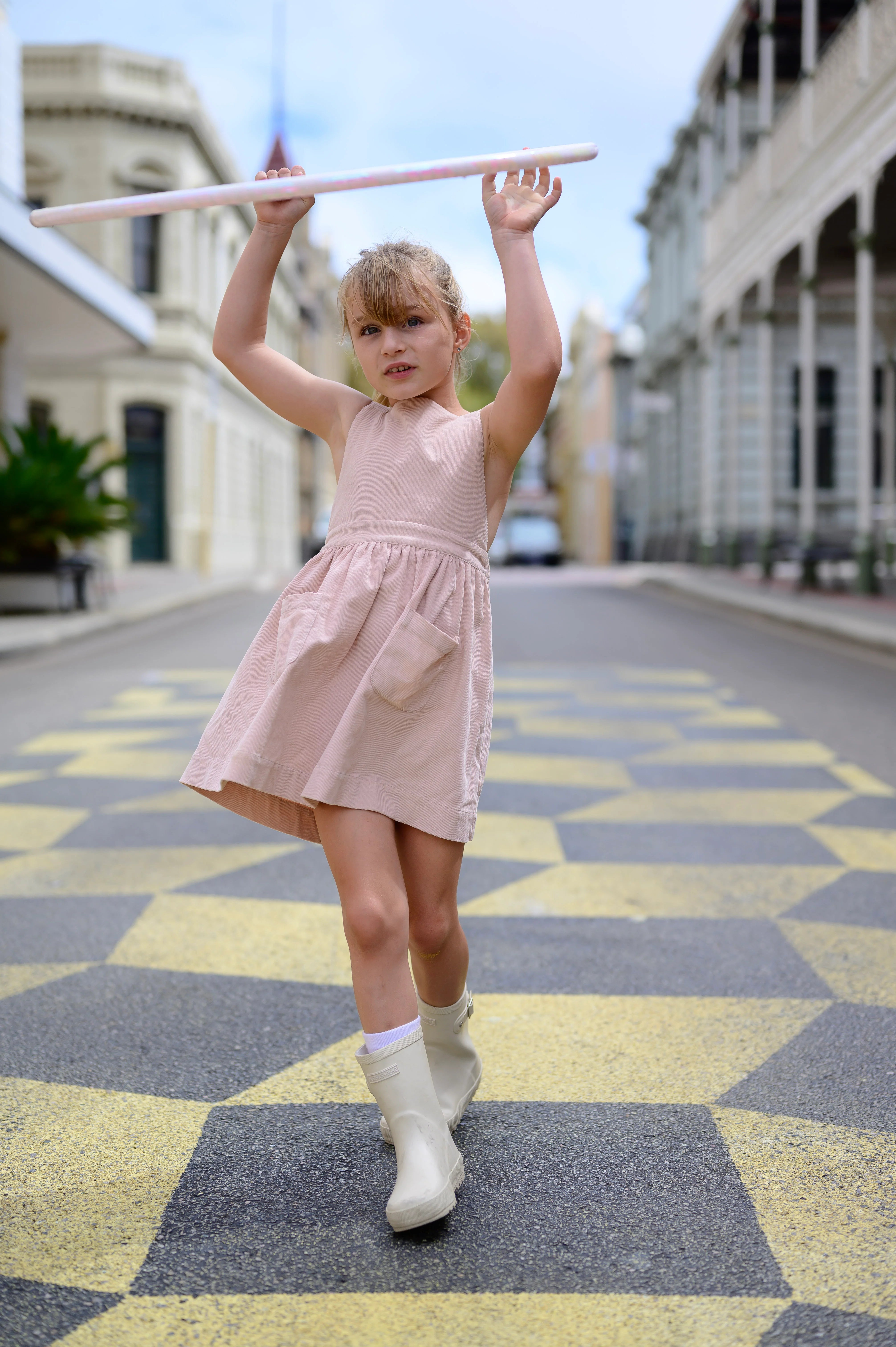 hubble + duke natural rubber gumboots - cream cloud