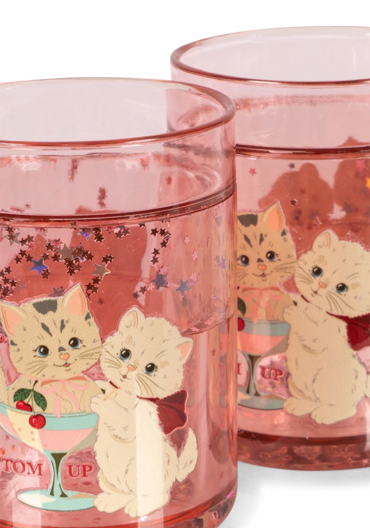 konges slojd 2 pack glitter cups - rose cat (pre order)
