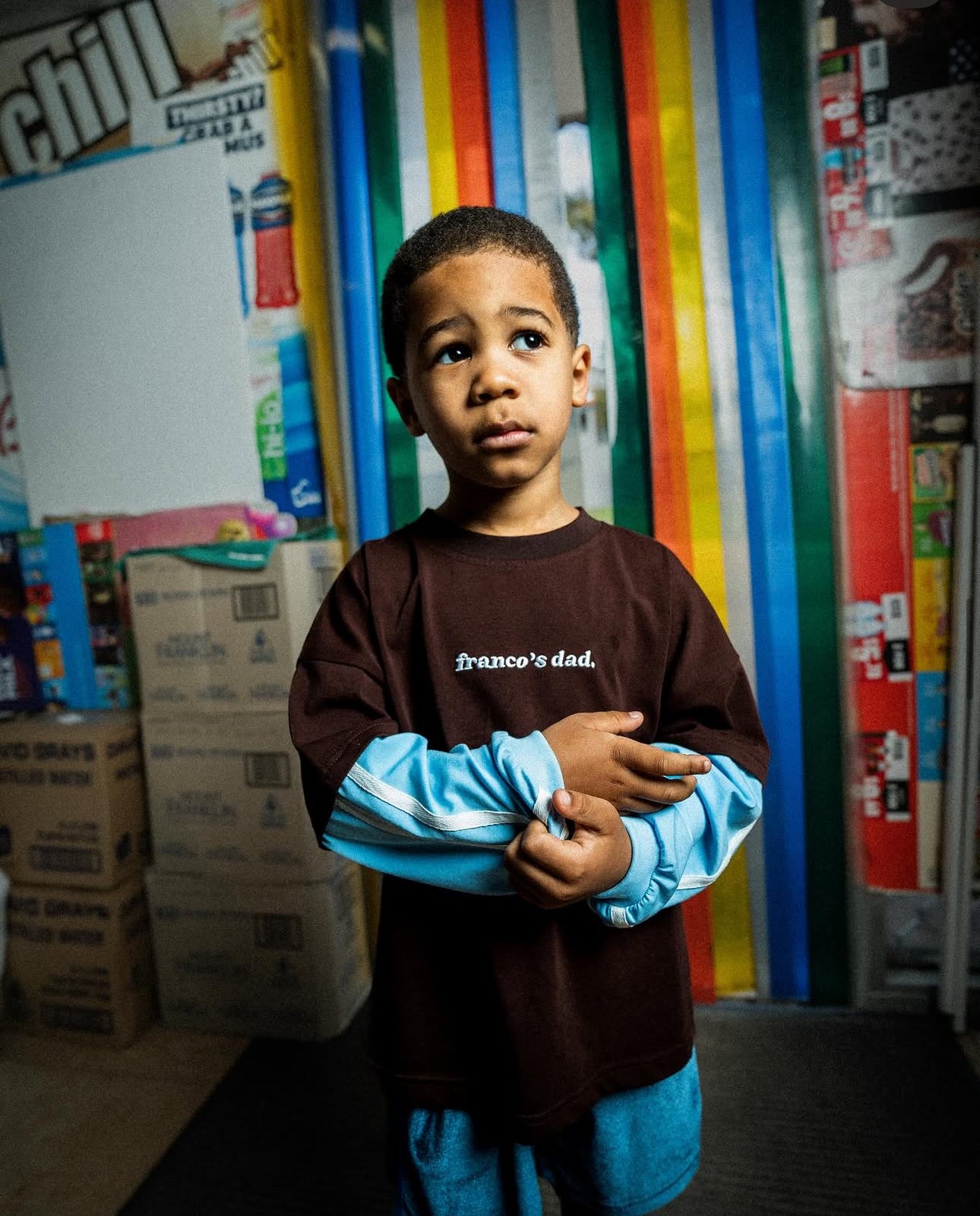 franco's dad lenny double layer ls tee