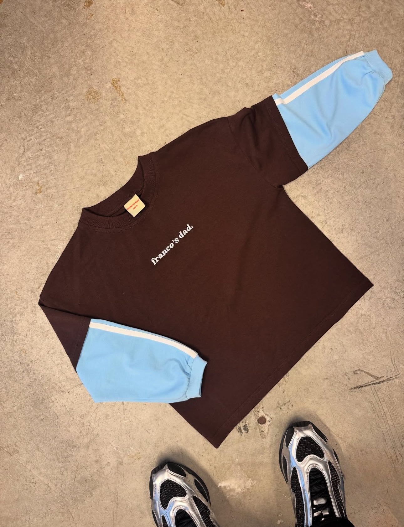 franco's dad lenny double layer ls tee