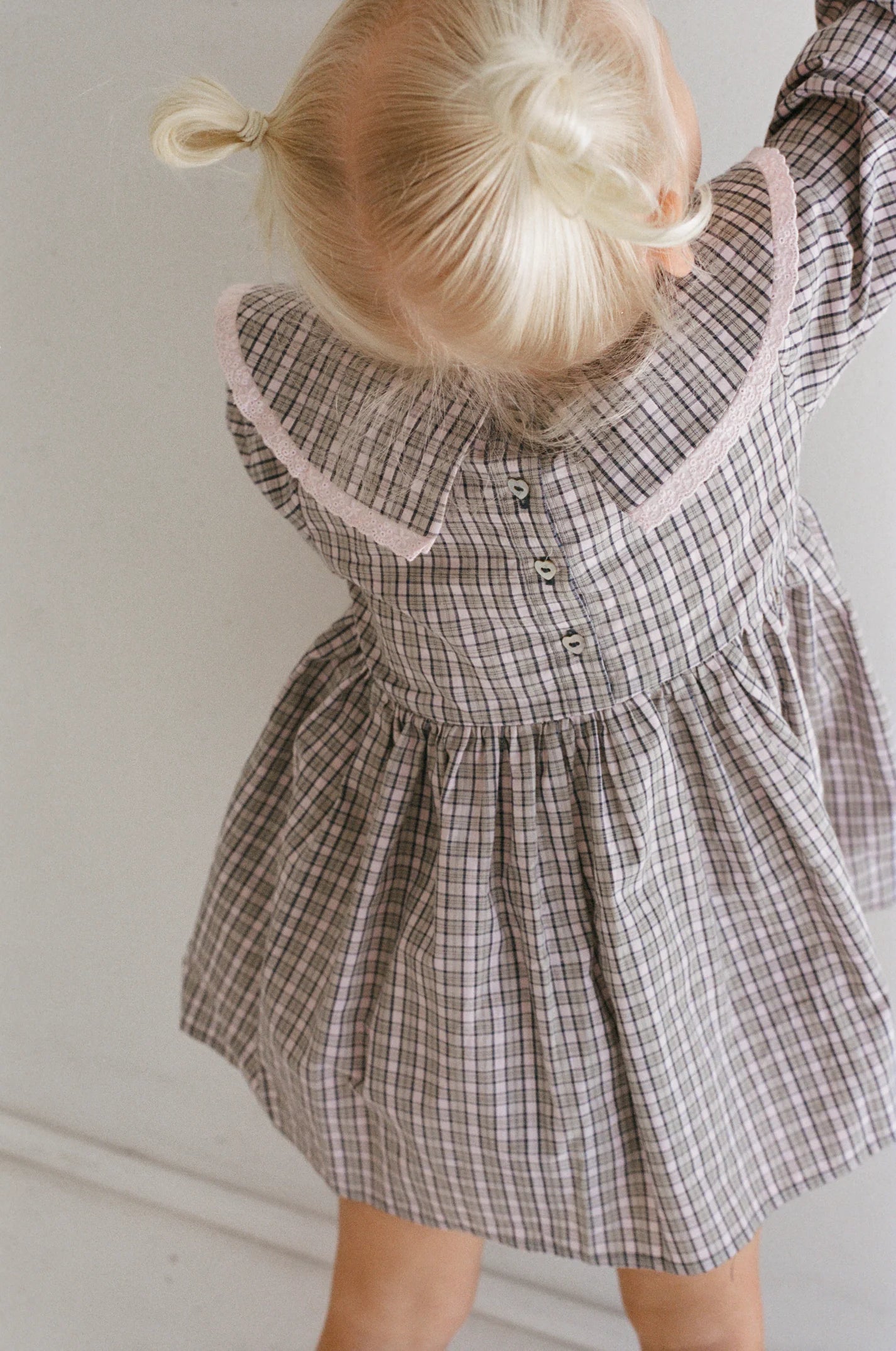 juni jnr celine dress - check