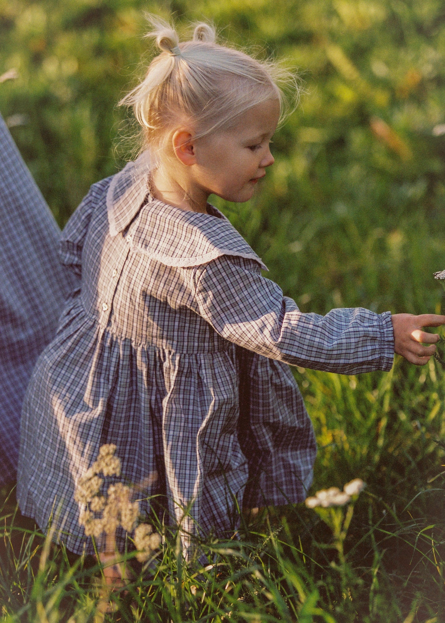 juni jnr celine dress - check